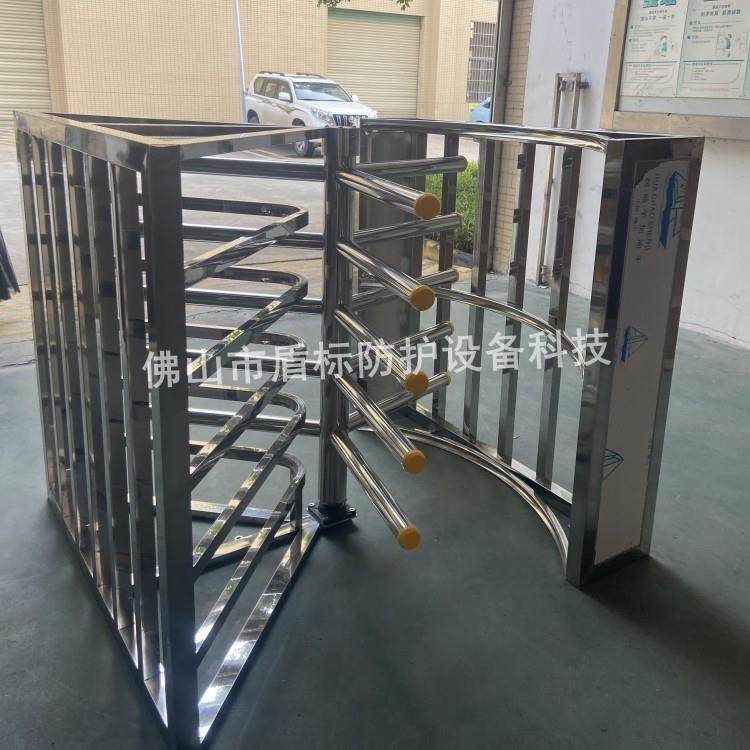 汽车客运站出入口单通道不锈钢栅栏旋转门 不锈钢简易立式三辊闸