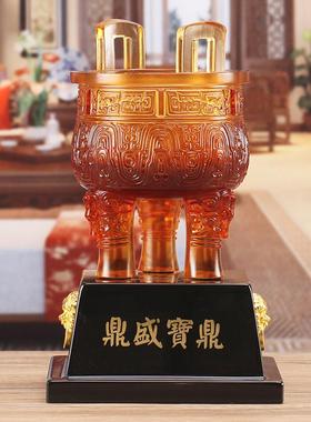 吉祥源琉璃宝鼎摆件公司开业乔迁贺礼办公室装饰摆件送客户纪念品