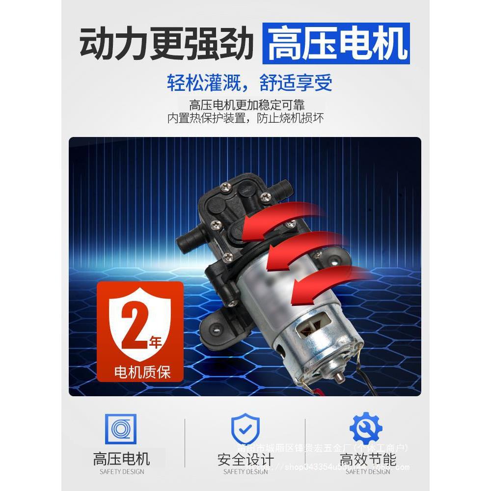 新型打药机背负式锂电池喷洒农用电动喷雾器充电高压消毒农药贵宏