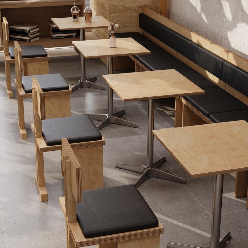 休闲咖啡厅奶茶店海洋板餐桌椅组合清吧蛋糕店甜品店商用卡座沙发