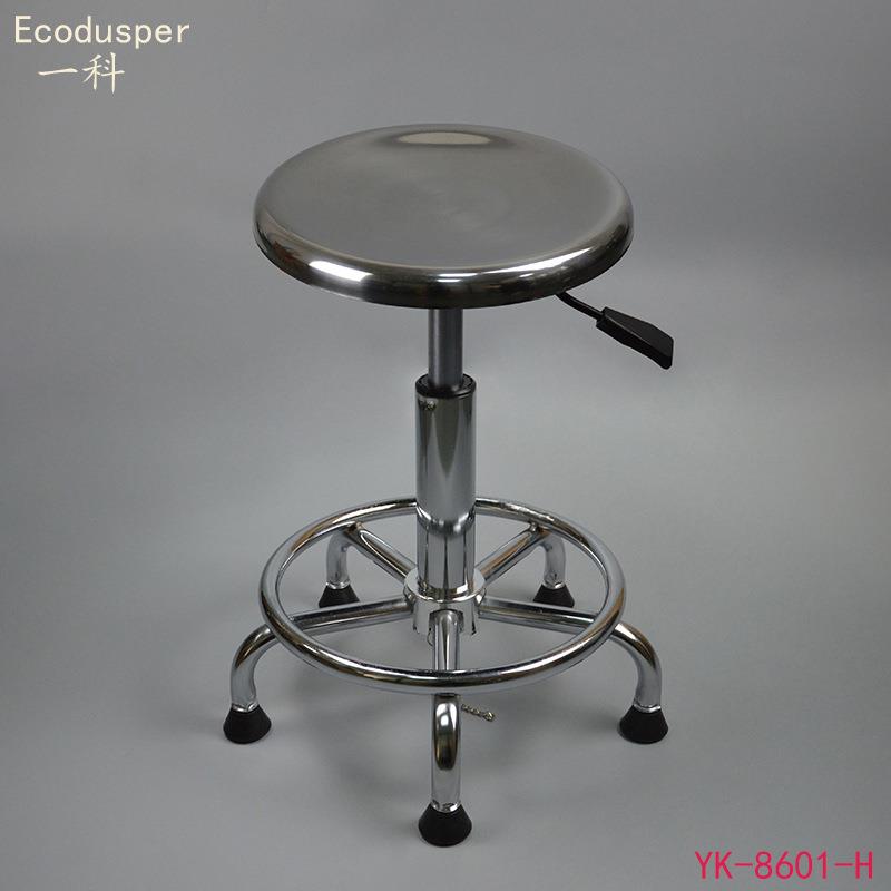 实验室不锈钢圆凳防静电升降凳椅工厂无尘车间流水线员工凳子椅子