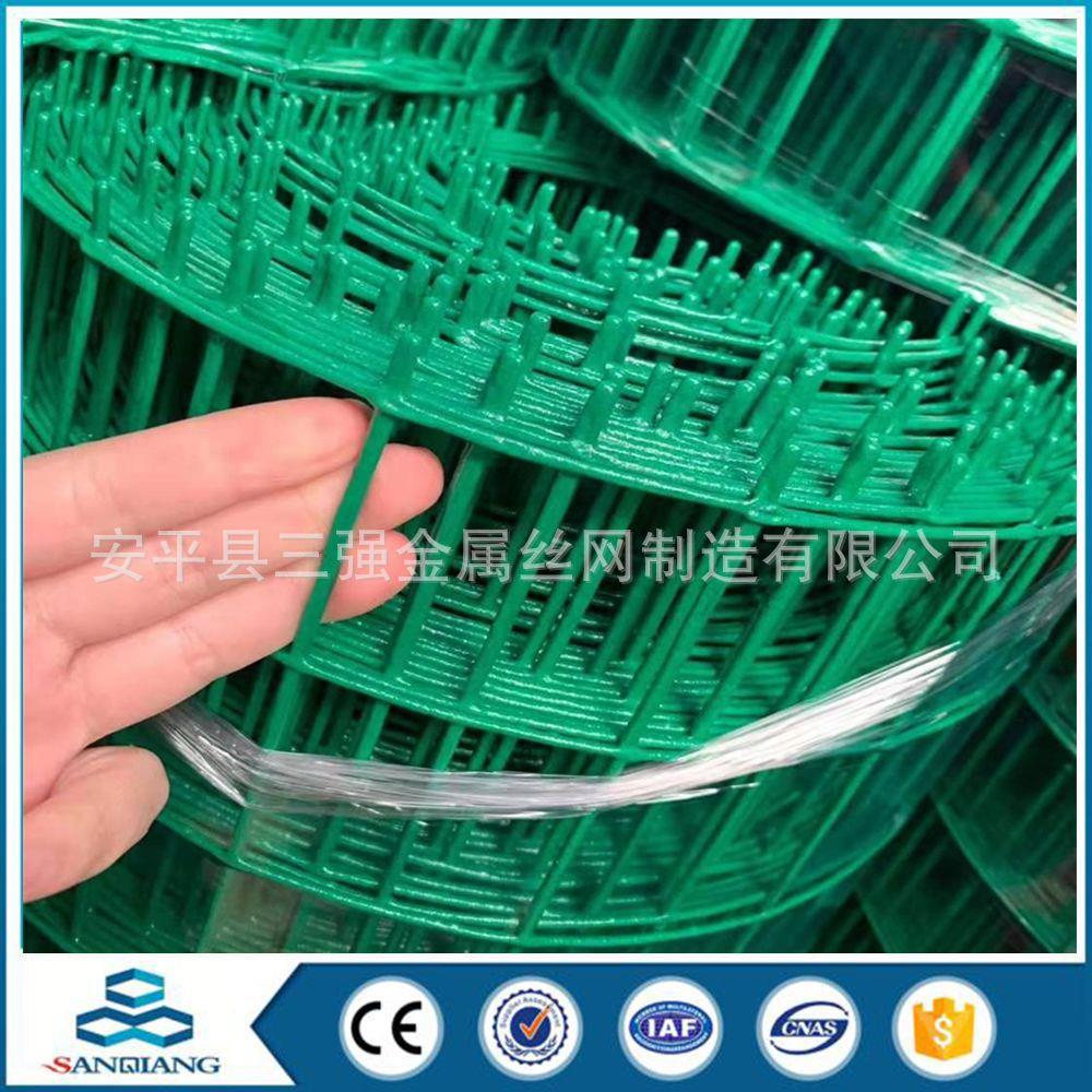 安平三强生产销售草绿色荷兰网/养殖pvc电焊网/6*6cm孔硬塑电焊网