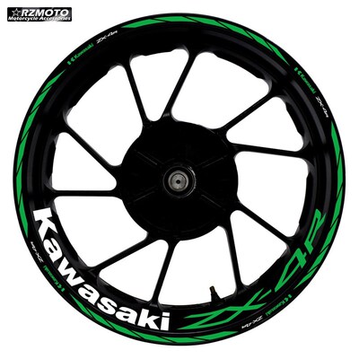 ZX4R ZX-4R ZX-4RR NINJA RZMOTO改装轮毂钢圈反光贴纸贴花