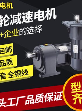 工厂DYG东洋小型交流齿轮减速电机三相大扭矩380V正反转220V400W