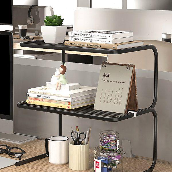 办公桌置物架桌面收纳架办公室工位托架整理神器书桌多层组合书架,收纳整理,书桌收纳置物架,淘宝优惠券,粉丝福利购,淘宝优惠卷