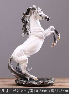 轻奢创意复c古马摆件马到成功开业乔迁送礼客厅酒柜装饰品办公摆