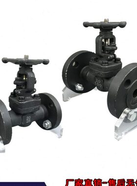 锻钢F304法兰截止闸阀Z/J41H/Y-16 25 40 64 100C不锈钢150 300LB