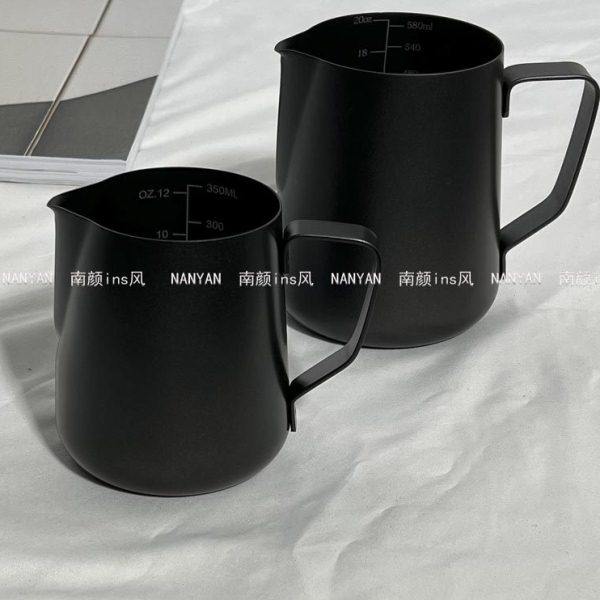 咖啡拉花缸尖嘴斜口拉花杯加厚304不锈钢奶泡杯意式奶泡缸带刻度,餐饮具,配套器具,淘宝优惠券,粉丝福利购,淘宝优惠卷