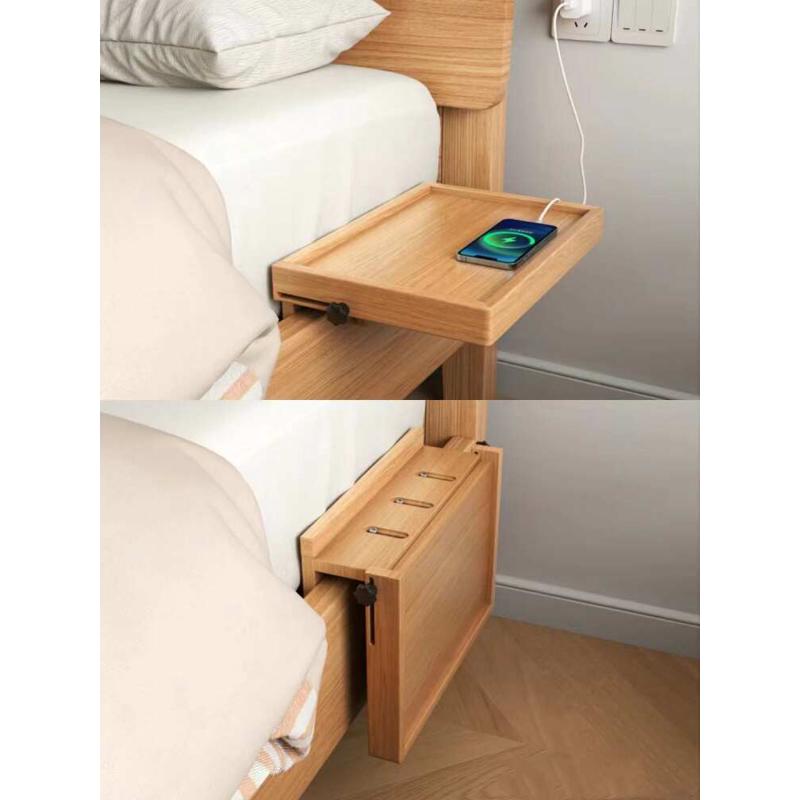 简易墙面a壁挂可折叠式床头柜平替床边桌上铺置物架搁板放水杯神