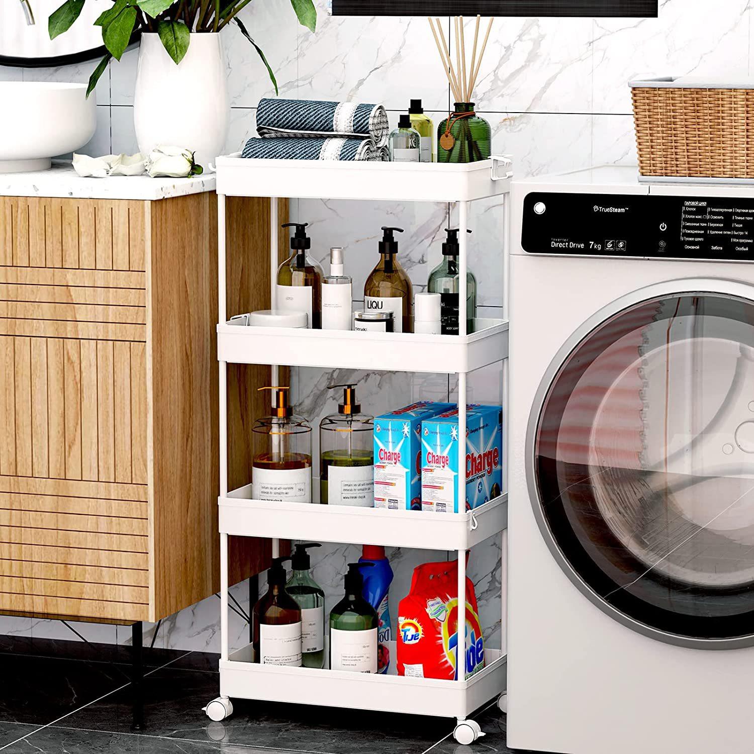 置物架落地多层厕所浴室洗手间缝隙小推车收纳架厨房夹缝架省空间