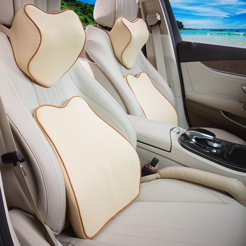 汽车头枕夏季护颈枕靠垫 记忆棉车用靠枕车枕车载头靠用品