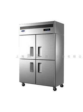 学校食堂四门冰箱银都风冷冷藏高身柜QBF6150中餐厅工程款保鲜柜