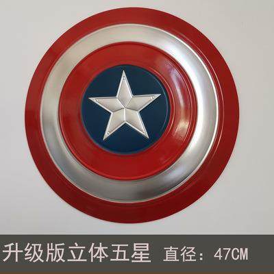 工业风美国队长盾牌复古墙面客厅创意盾牌酒吧装饰墙上壁挂装饰品