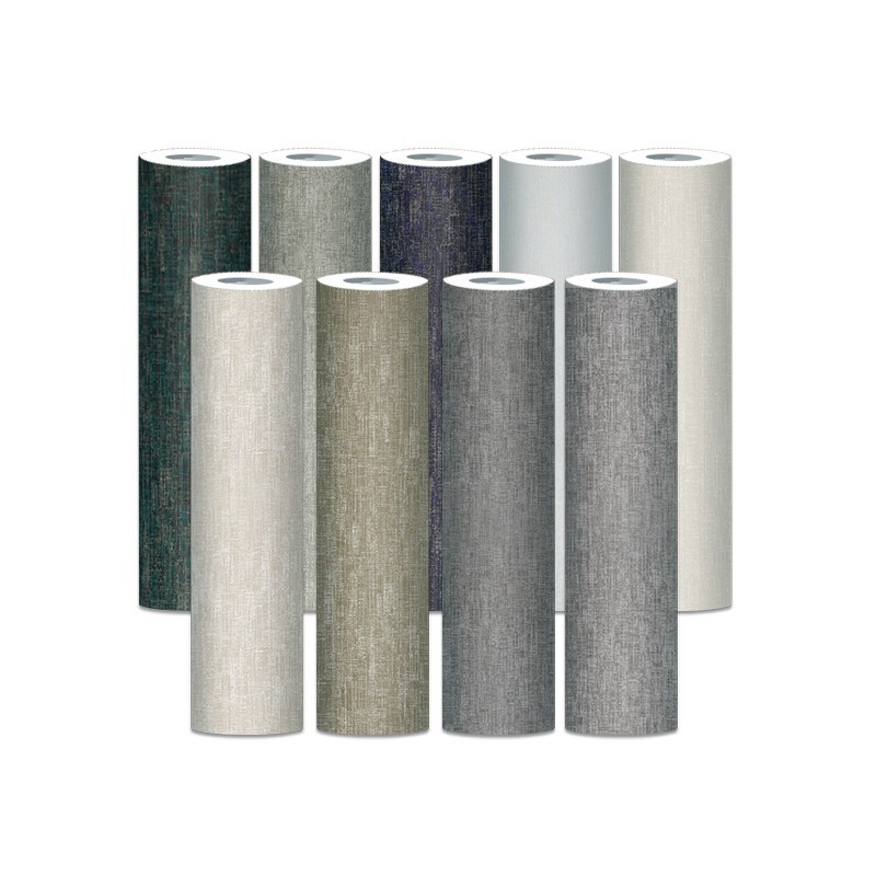 新款加厚非自粘素色p墙纸卧室现代简约客厅家用纯色无纺布壁纸