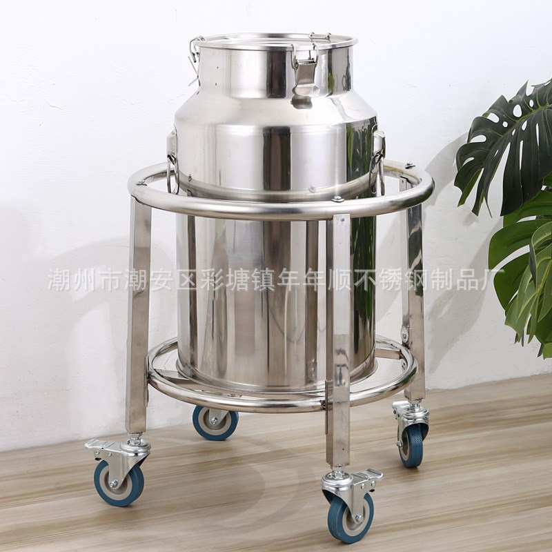 水桶底座带轮可j移动汤桶架厨房支架菜板架饭桶架不锈钢水桶架商