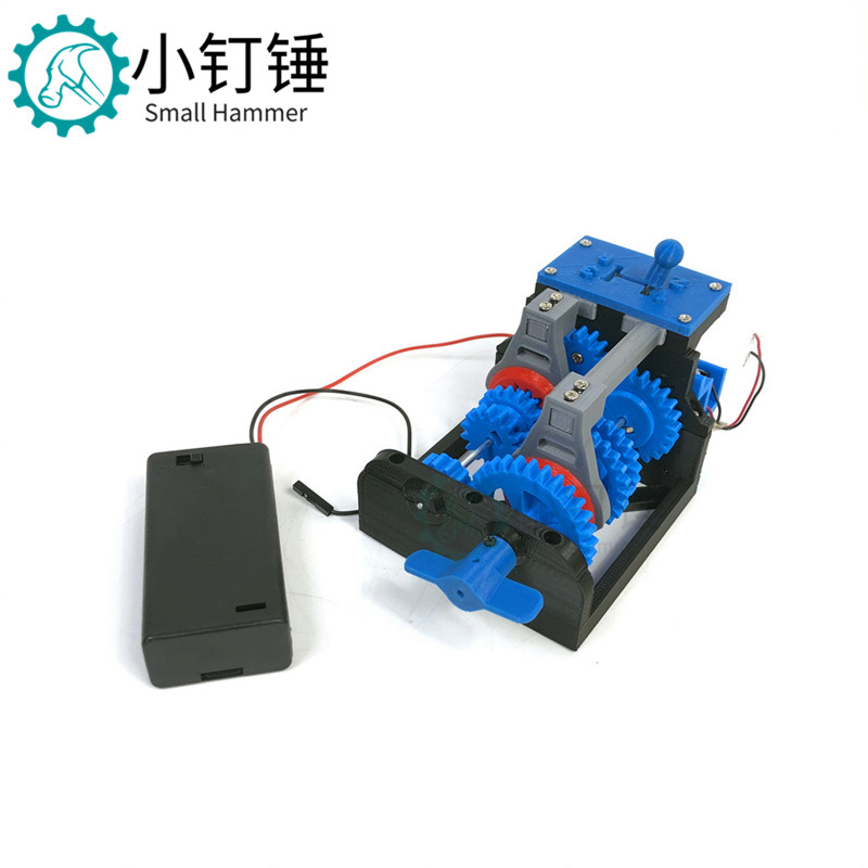 3D2  四速变速器四挡变速箱简易仿真模R型 3D打印制作