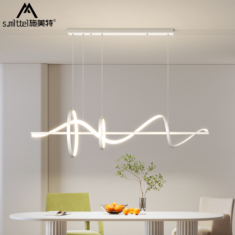 餐厅吊灯现代简约大n气网红2024年新款家用创意极简吧台餐桌吊灯