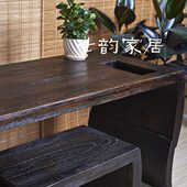 七韵家居 烧桐木榫卯古琴桌 老师教学卓 演奏古琴桌凳 共鸣好