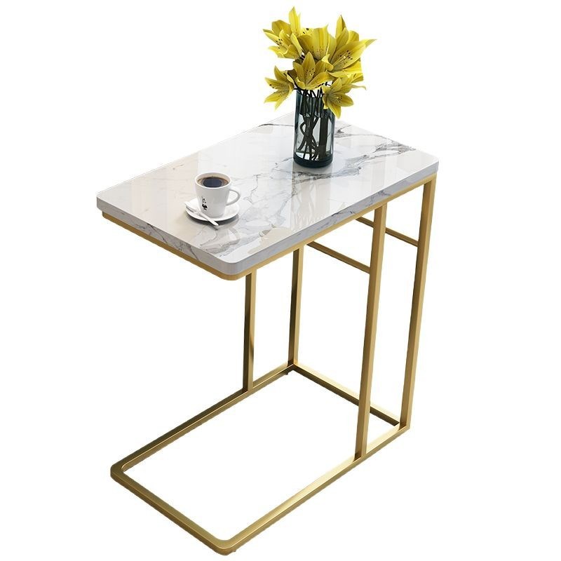 小方桌床头创意岩板迷你小户型沙发边几铁艺Q角几边柜茶几家用1