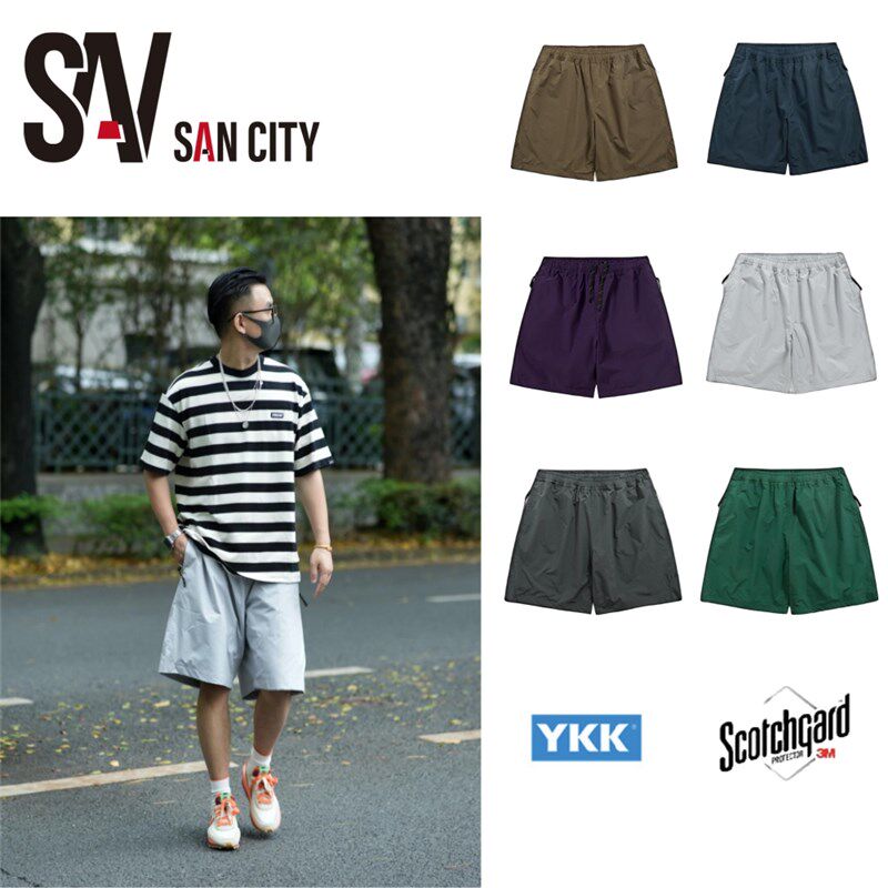 日系夏季吸湿透气休闲短裤松紧腰五分裤速干排汗宽松男裤潮沙滩裤,男装,短裤,淘宝优惠券,粉丝福利购,淘宝优惠卷