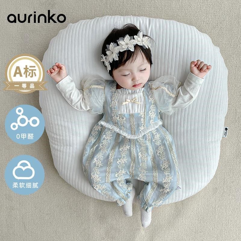 秋季小月龄外出服新生婴儿衣服春装连体衣女宝宝哈衣春秋季超洋气