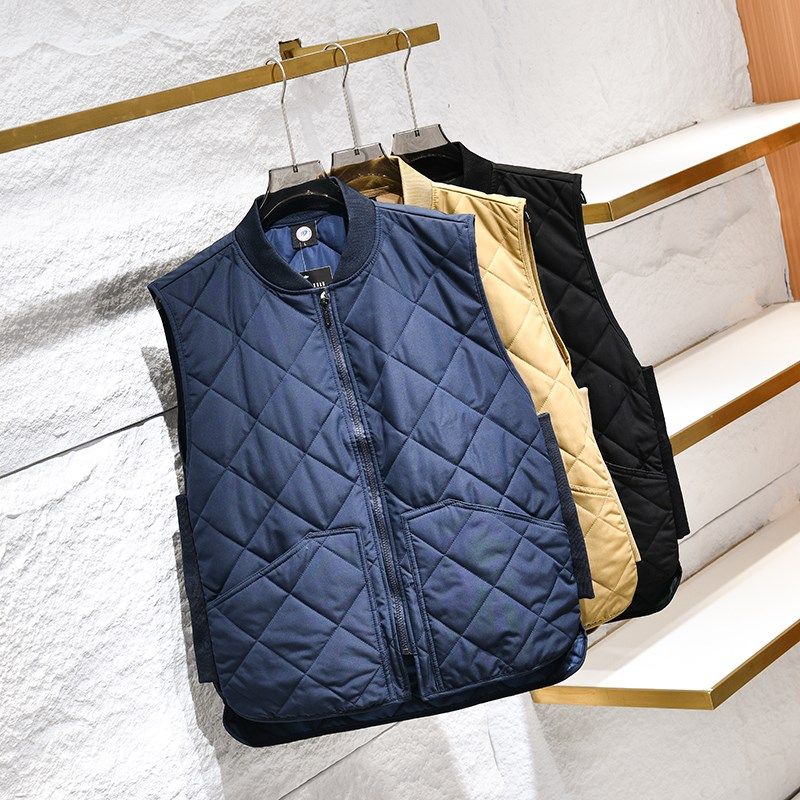 岛国单~情侣款!菱形绗缝!秋冬男女时尚棒球领舒适保暖马甲背心,男装,常规马甲,淘宝优惠券,粉丝福利购,淘宝优惠卷