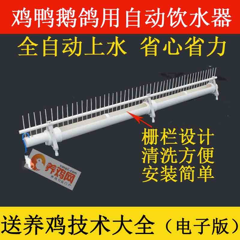 2021新款栅栏型鸭子饮水器全自动鸡鸭鹅鸽用喂水器水槽替代普拉松