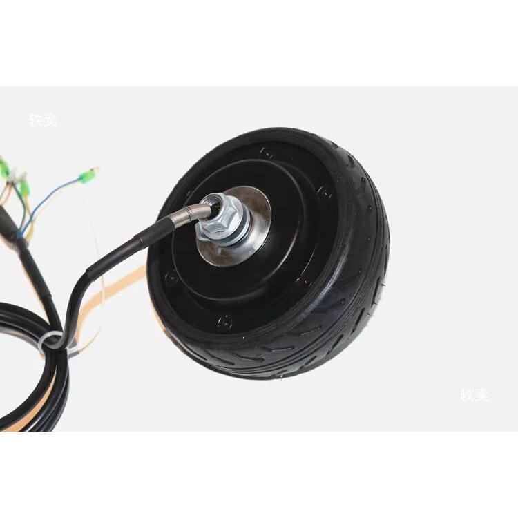 小跑车4寸无刷轮毂电机电子刹车24v36v空心胎开档68mm200w