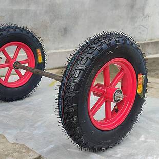 寸寸寸寸寸手推车轮充气轮实心轮脚轮轮两轮连轴