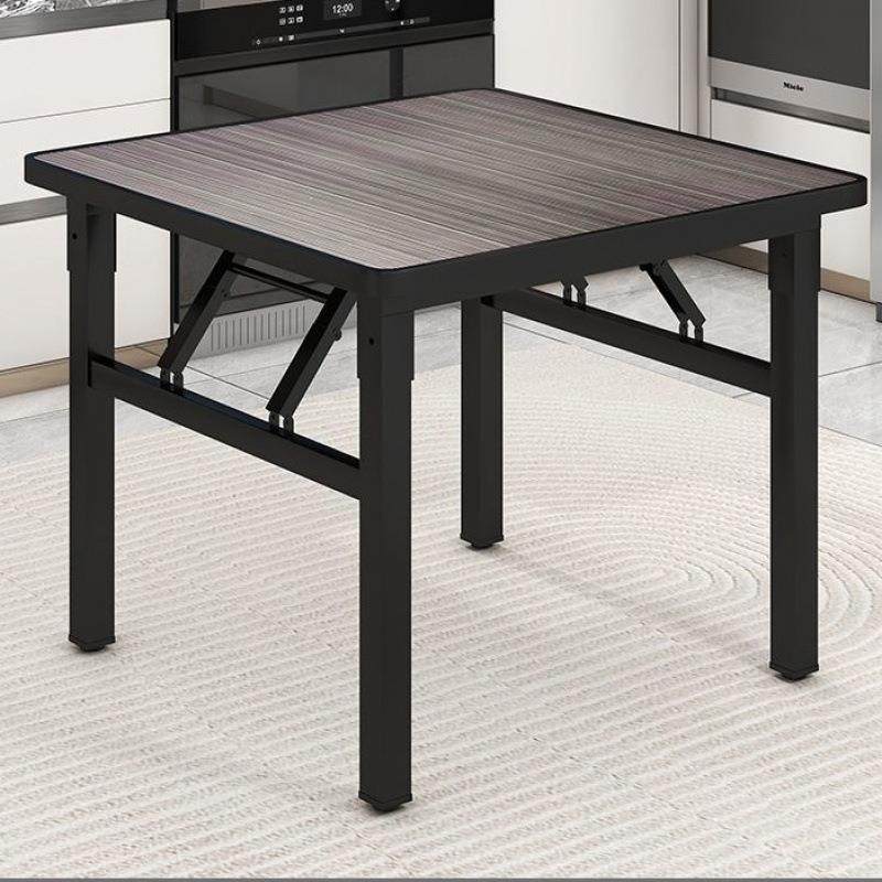 正方形可折叠餐桌四方小桌子厨房家用饭桌简易折叠桌出租屋用跨境