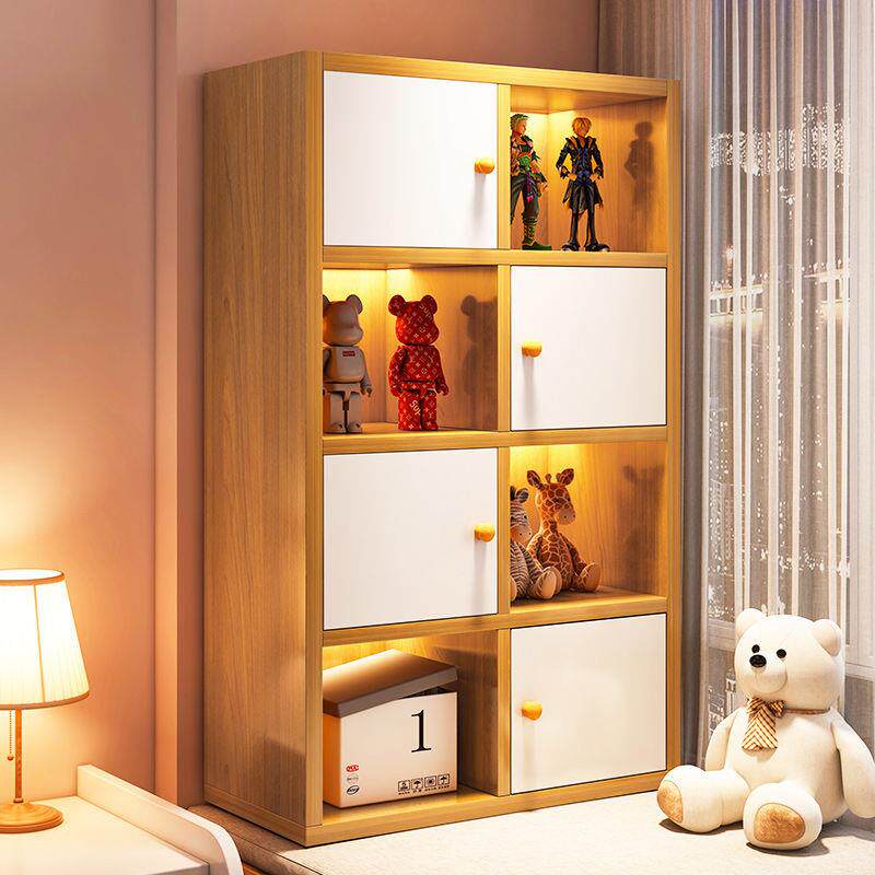 书柜飘窗柜简易多层靠墙客厅收纳卧室储物柜家用书架落地置物柜子