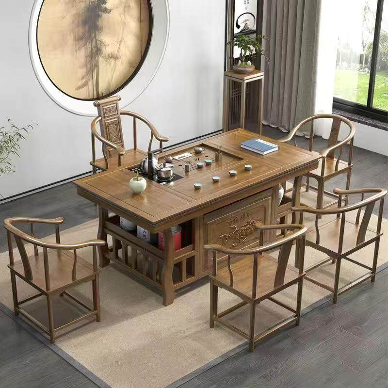 南榆木全实木茶桌盖板款一桌多用泡茶茶桌一体一整套,基础建材,脚轮/万向轮,淘宝优惠券,粉丝福利购,淘宝优惠卷