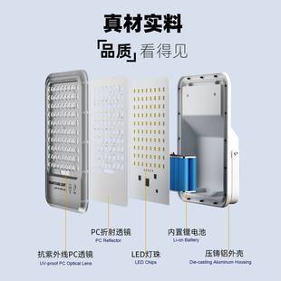 压铸铝太阳能投光灯带电量显示180度旋转支架庭院公园停车场照明