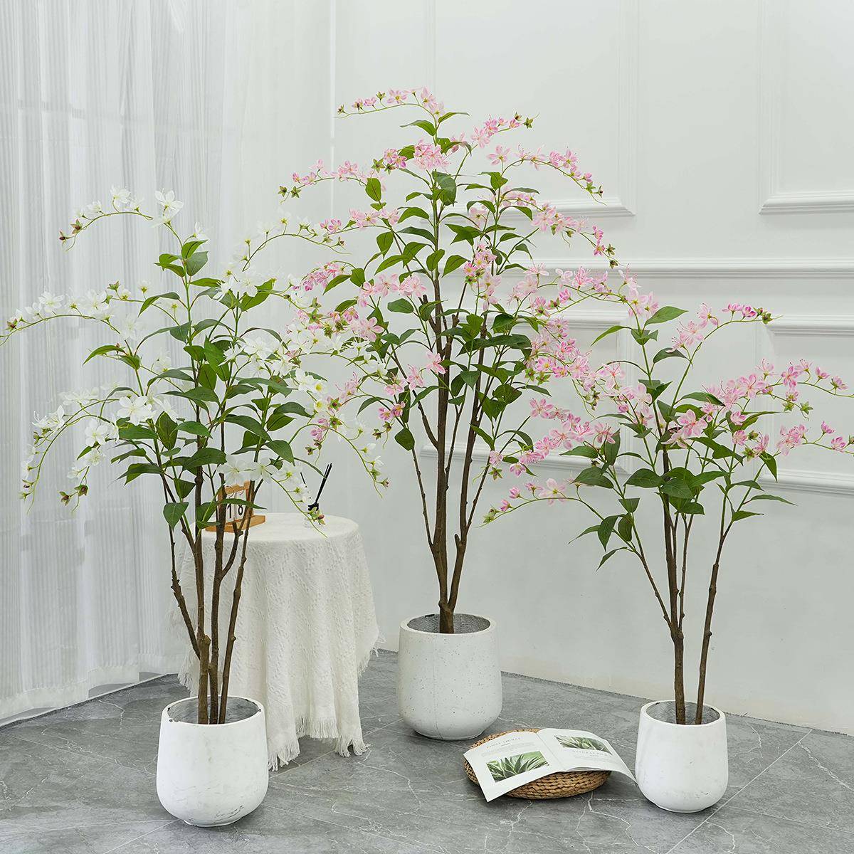轻奢仿真花垂丝茉莉仿生拍照花束仿生装饰假绿植摆件仿真花造景