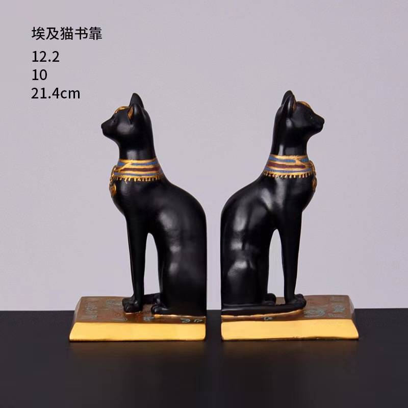 创意埃及猫家居摆件客厅电视柜酒柜办公室装饰品新房书房桌面装饰