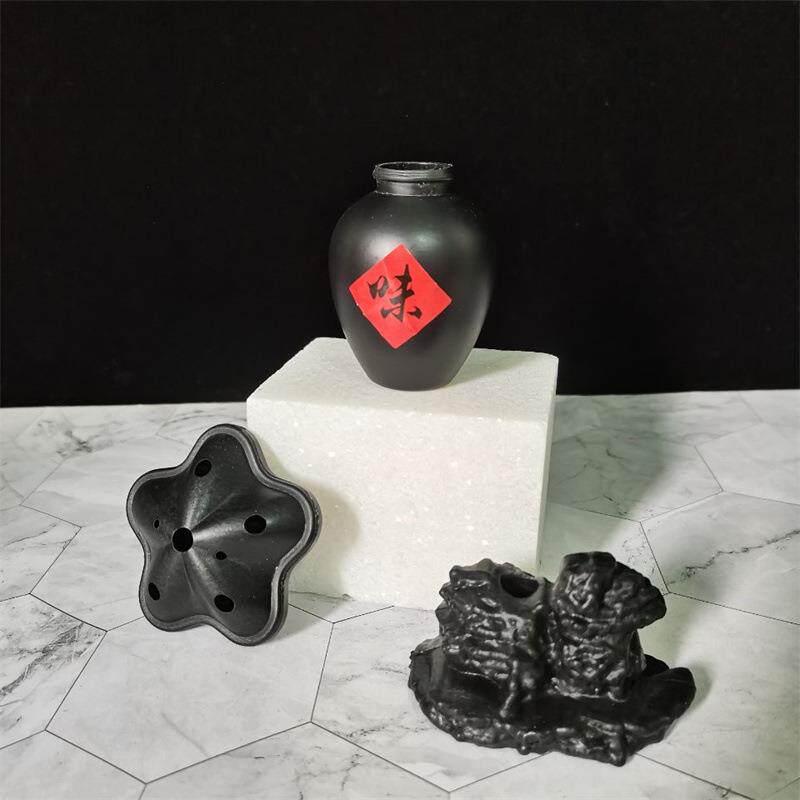 创意盘饰装饰花底托底座仿真塑料花菜品盘饰花小配件餐厅微景观
