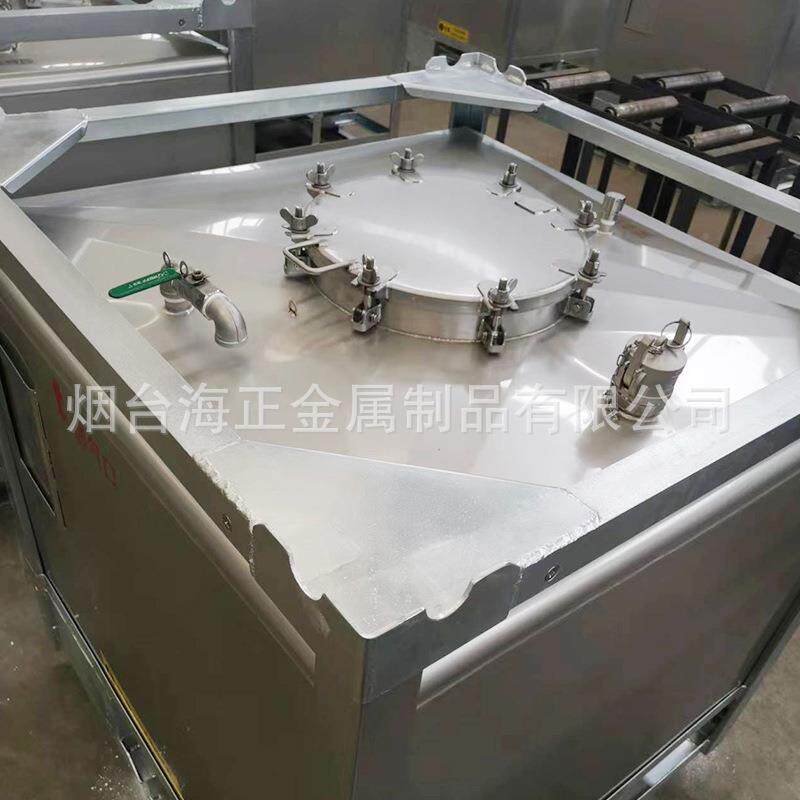 HZ-S-100不锈钢ic吨桶厂家不汽油桶锈液体桶锈钢化b工储罐不钢吨
