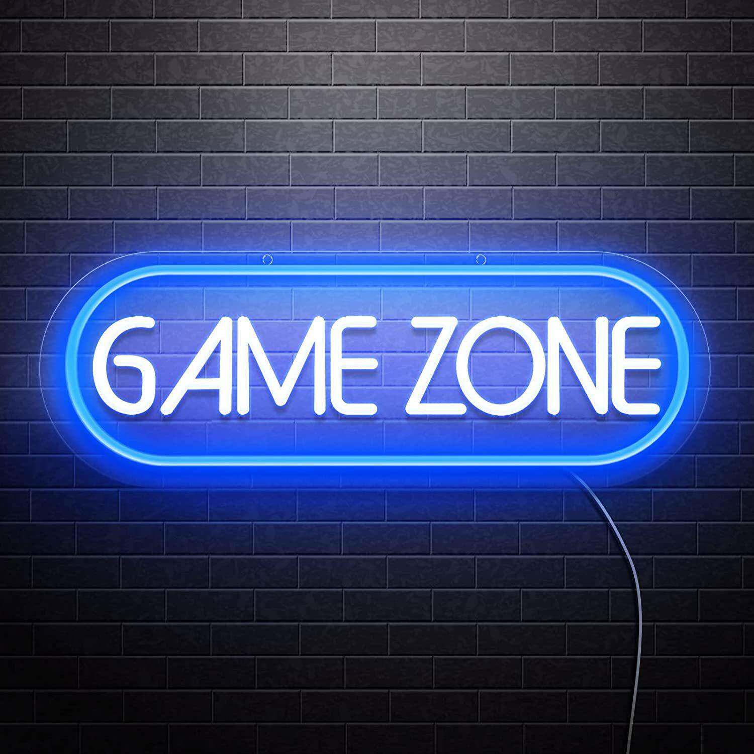 室内房间装饰立式电脑桌面氛围灯led霓虹灯小夜灯GAMEZONE霓虹灯