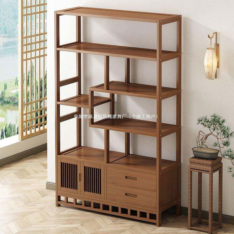 工厂直销楠竹中式多层置物博古架茶具架茶架古装展示架现代多宝阁