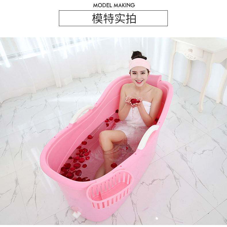 泡澡桶大人汗蒸冼澡加大号大童安全塑料浸浴桶家用全身200斤两用