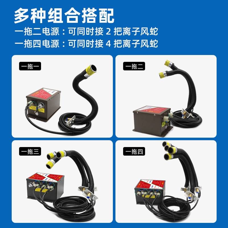 斯利达SLD-9005E除静电除尘风嘴万向蛇形风咀 除静电感应离子风蛇