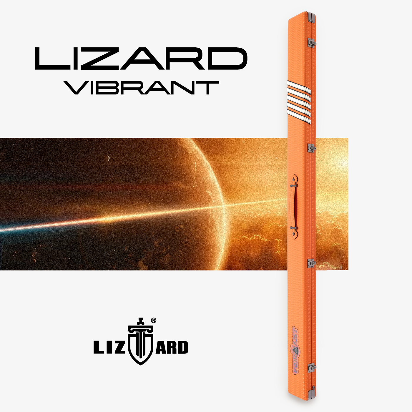 LIZARD莱瑟塔流星雨斯诺克超纤耐磨两槽三槽通杆小头杆台球杆盒