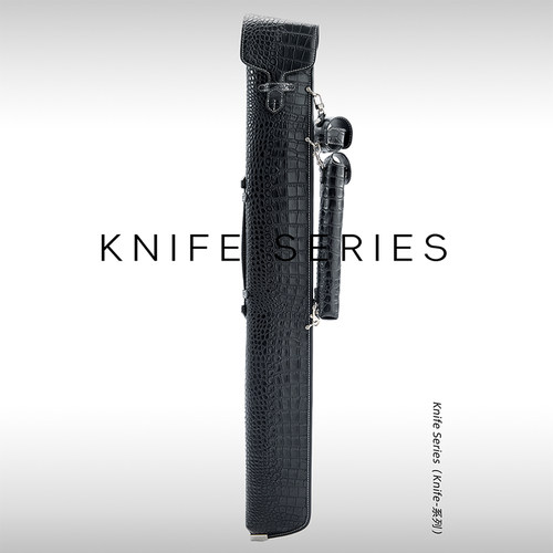 莱瑟塔鳄鱼纹三孔大头杆台球杆包