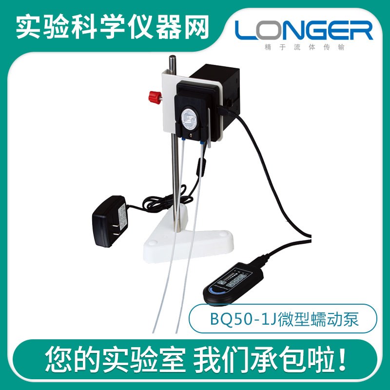 兰格BQ50-1J微型蠕动泵实验室小型蠕动泵配手持控制器WX10-14泵头