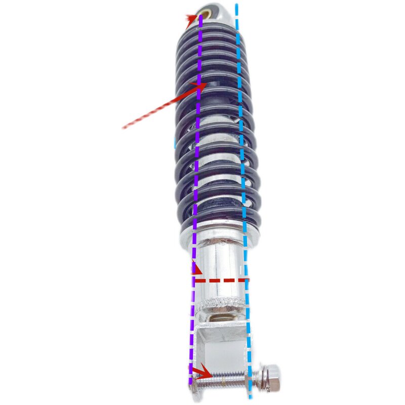踏板摩托车后减震叉口减震125GY6150迅鹰鬼火战速小龟王公主减震