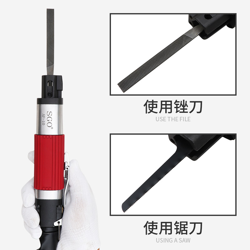 台湾SGO气动打磨机 超声波往复式气动锉刀机模具抛光机研磨工具挫