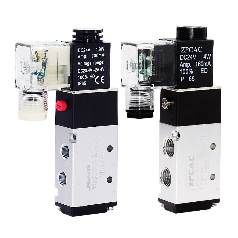 亚德客型二位五通电磁阀换向气阀4V210-08气缸控制阀气动开关24V,搬运/仓储/物流设备,其他起重搬运设备,淘宝优惠券,粉丝福利购,淘宝优惠卷