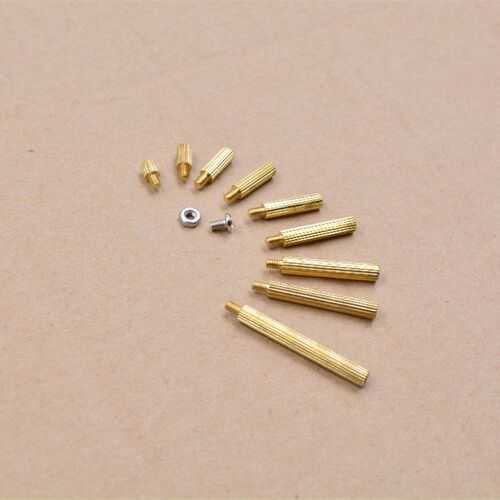 link cnc 精品 270pcs M2单通滚花 安防圆形铜柱 配M2螺丝螺母