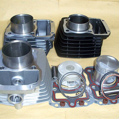 适用CG125珠江ZJ花猫本顶杆机欧国2国3摩托车田套缸气中缸 四件套