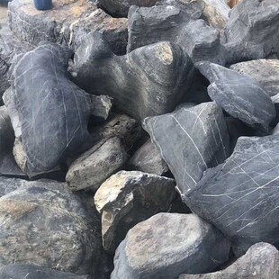 大型园林景观石假山驳岸造景A石观赏石黑太湖石天然太湖石原石
